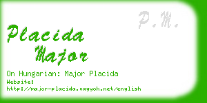 placida major business card